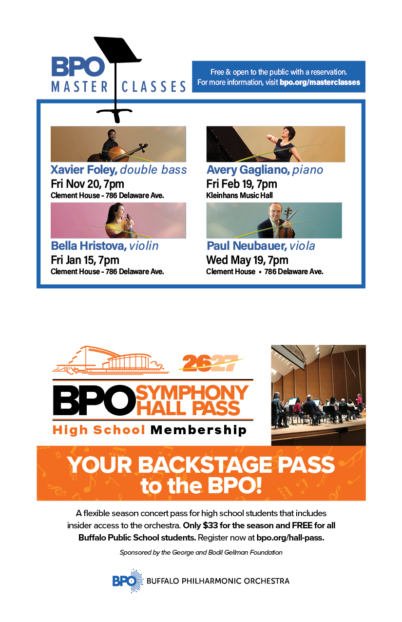 26-27 Masterclasses & Symphony Hall Pass