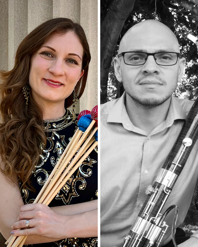 Image for Karlyn R. Viña, percussion Carlos Felipe Viña, bassoon