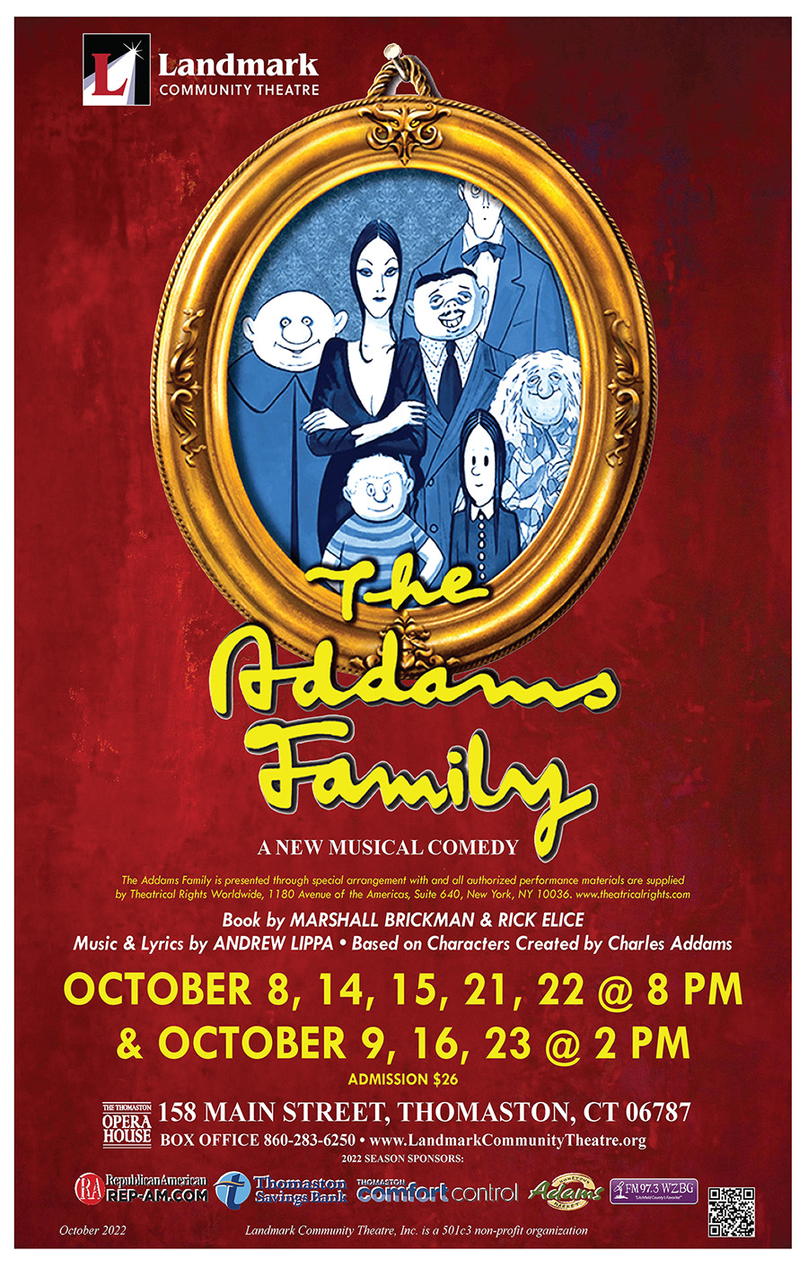 Image for THE ADDAMS FAMILY - A NEW MUSICAL COMEDY
