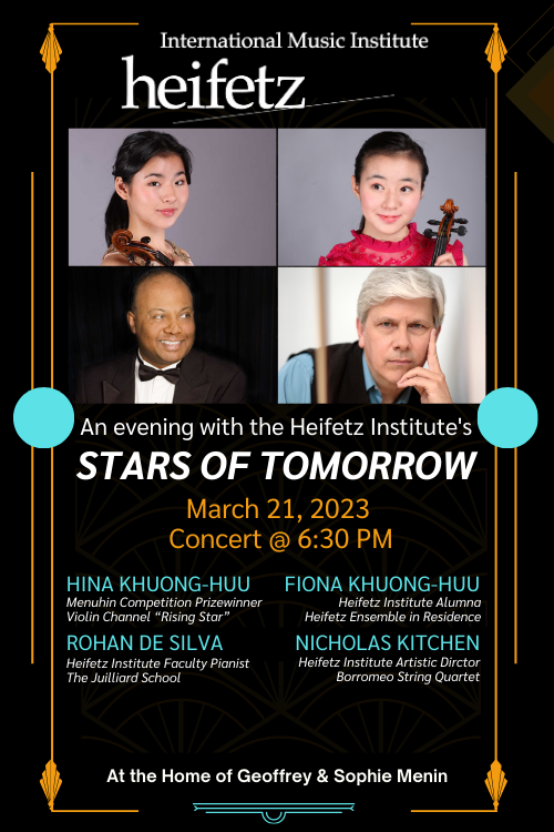 Image for The Heifetz Institute's Stars of Tomorrow