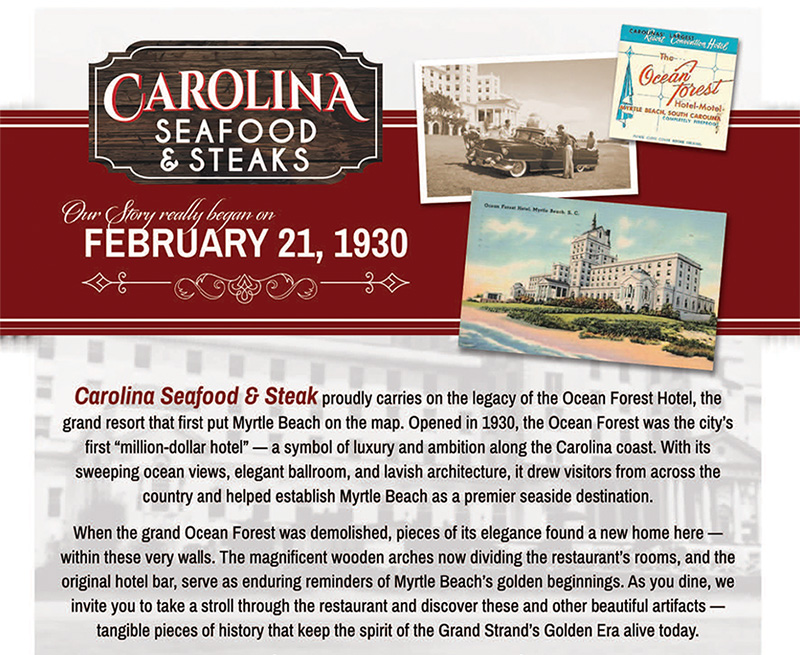 2026 Ads - Carolina Seafood & Steak