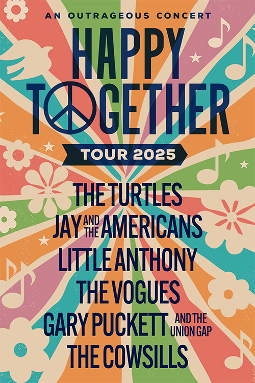 Image for The Happy Together Tour ft. The Turtles, Jay and the Americans, Little Anthony, Gary Puckett & The Union Gap, The Vogues, and The Cowsills