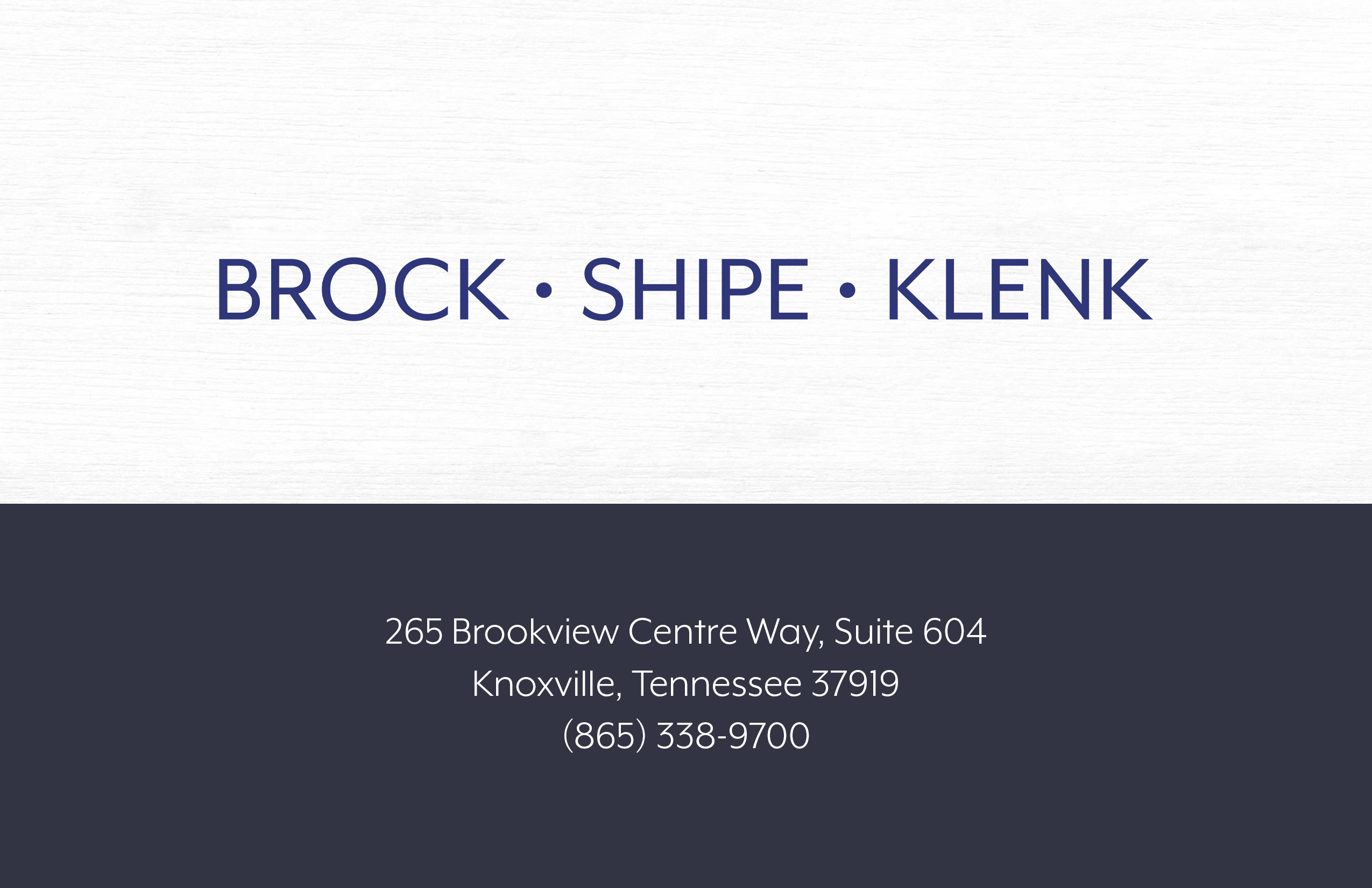 Brock Shipe Klenk