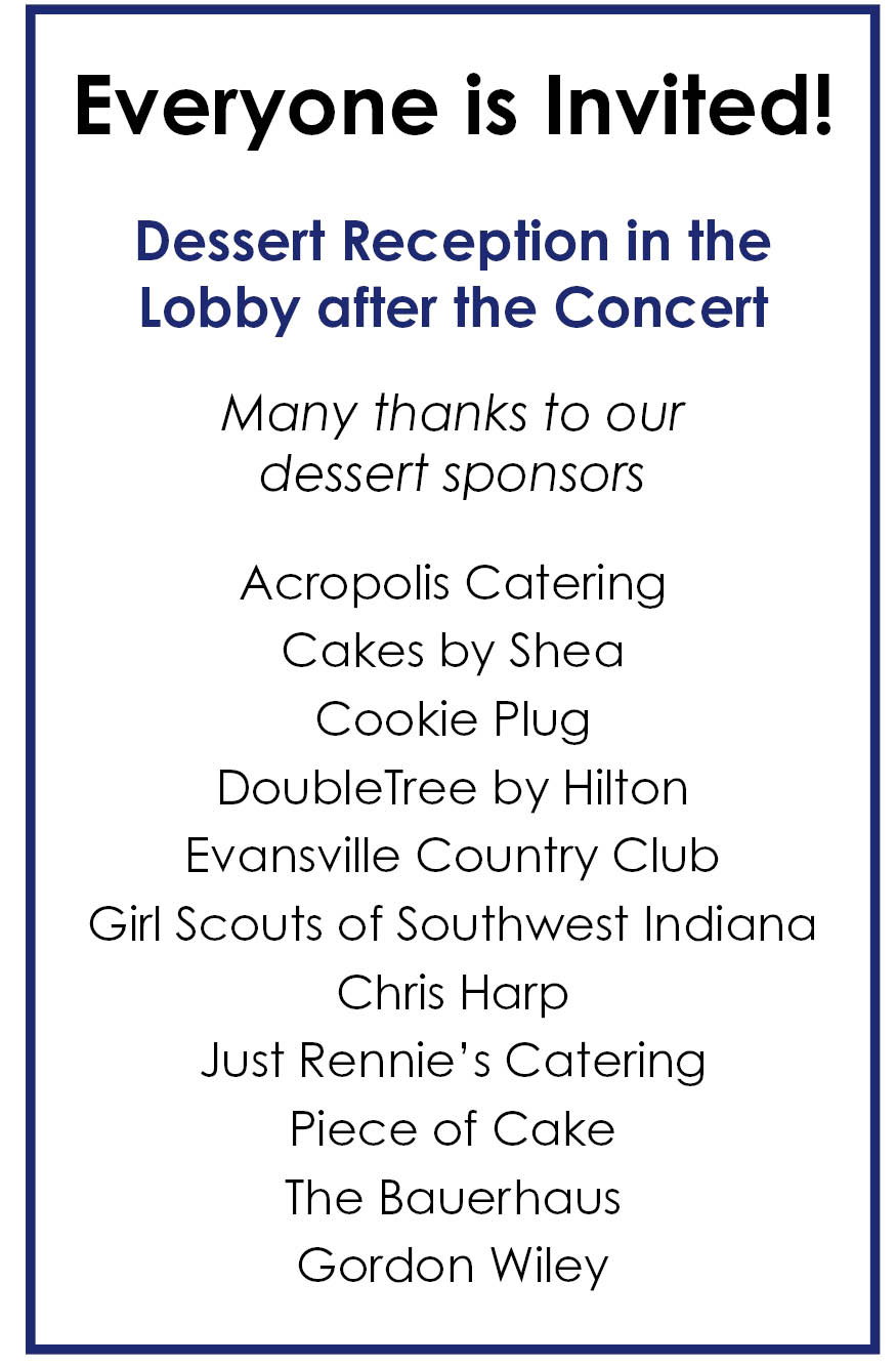 Dessert Reception Sponsors