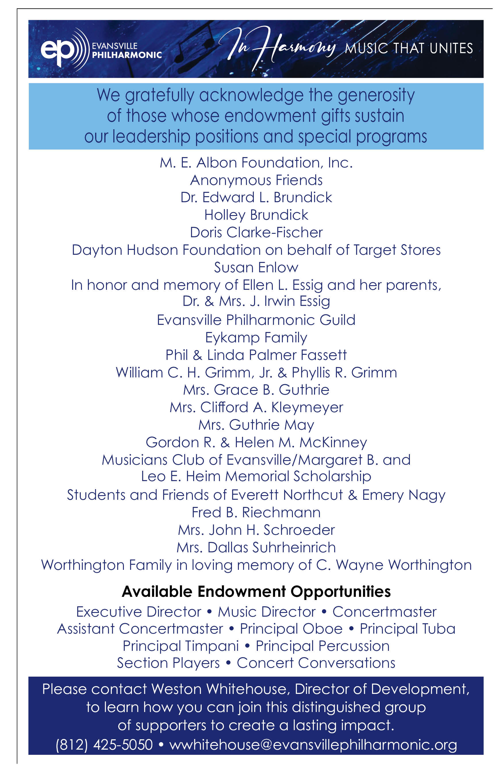 Endowment Page