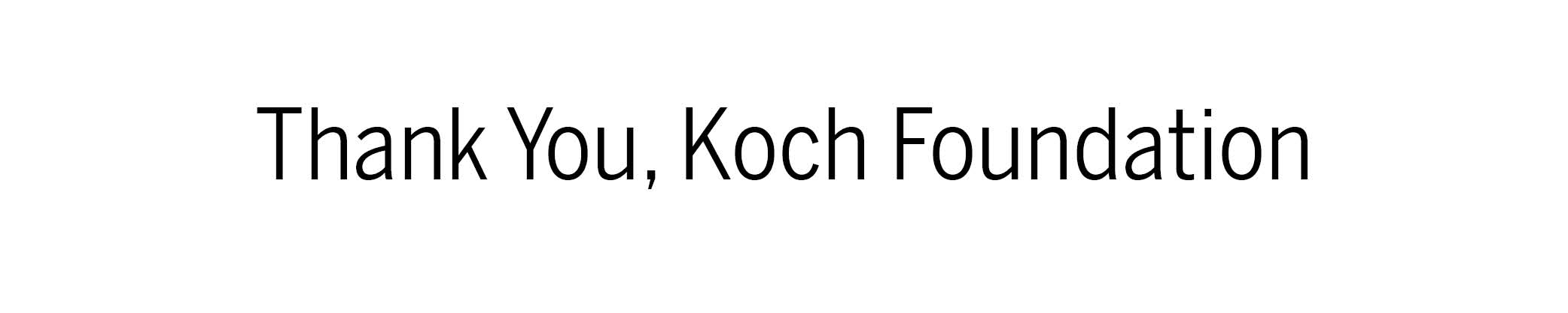 Koch Foundation Label