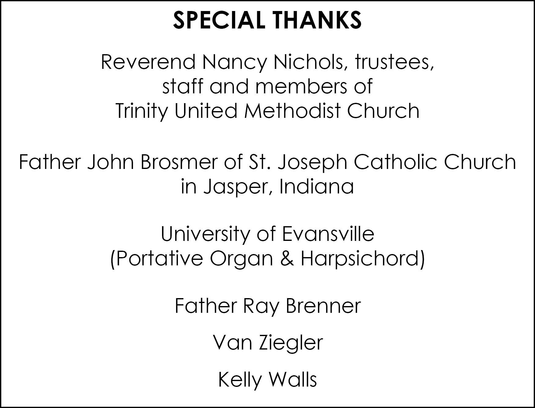 Special Thanks - Messiah