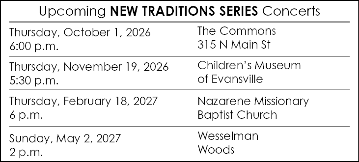 Upcoming New Traditions Concerts