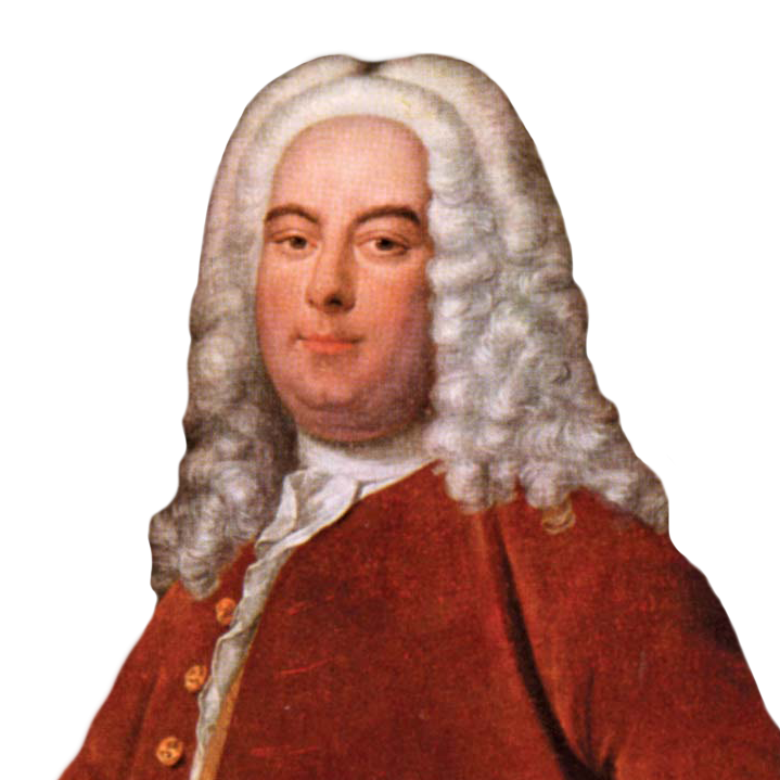 Painted portrait of George Frideric Handel